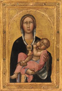 Madonna och barn, ca 1370 (tempera på trä, guldslipad)